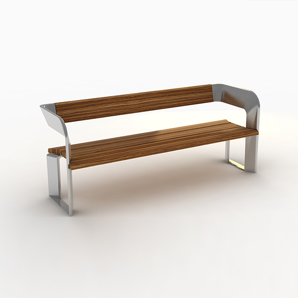 Street Furniture Design > Atlas Bench & Trash Can | Arman Design